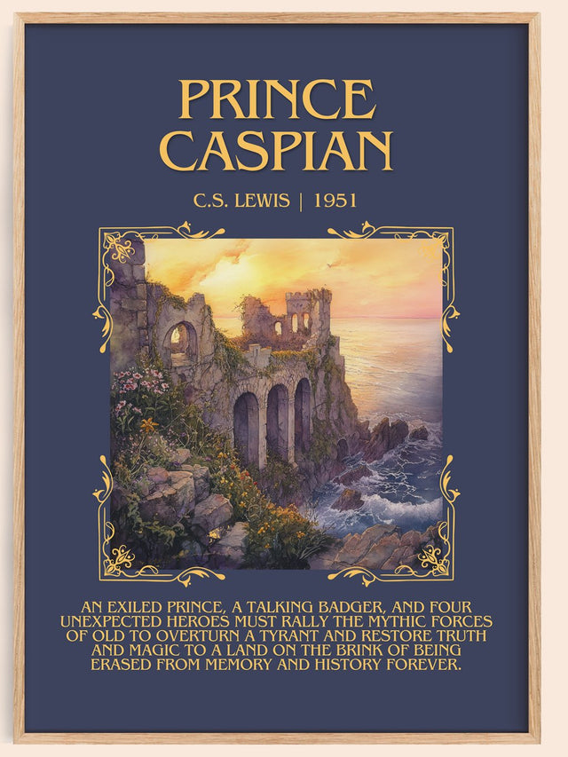 Prince Caspian Minimalist Book Poster by C.S. Lewis