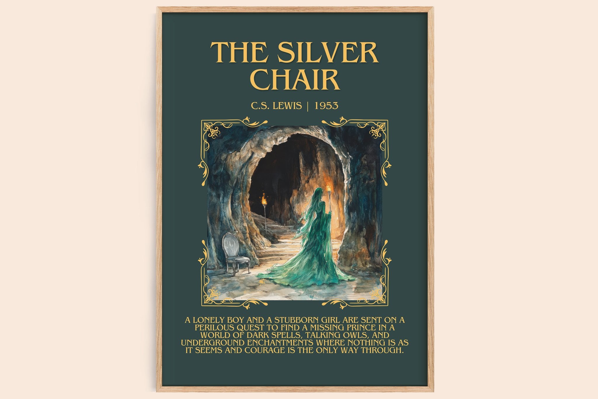 The Silver Chair Minimalist Book Poster by C. S. Lewis