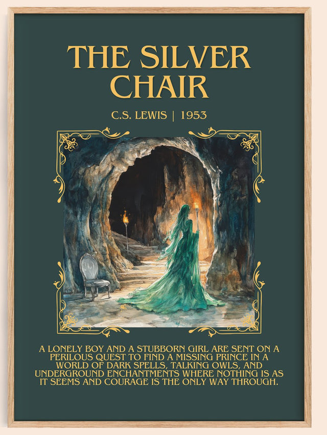 The Silver Chair Minimalist Book Poster by C. S. Lewis