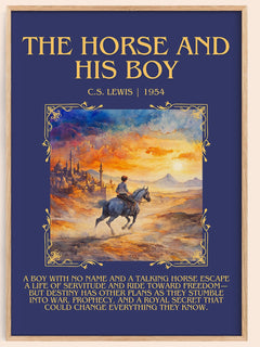 The Horse and his Boy Minimalist Book Poster by C. S. Lewis