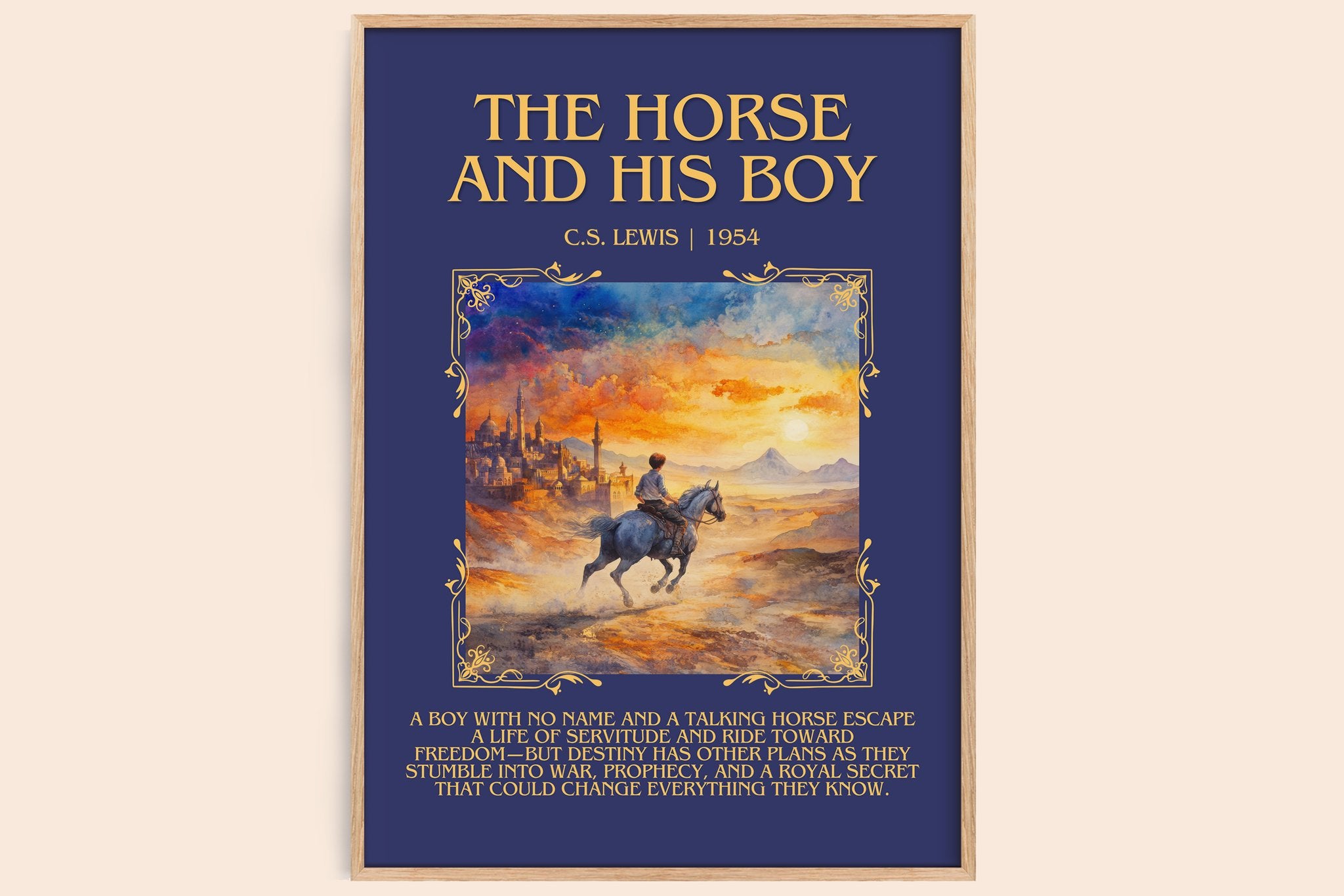 The Horse and his Boy Minimalist Book Poster by C. S. Lewis