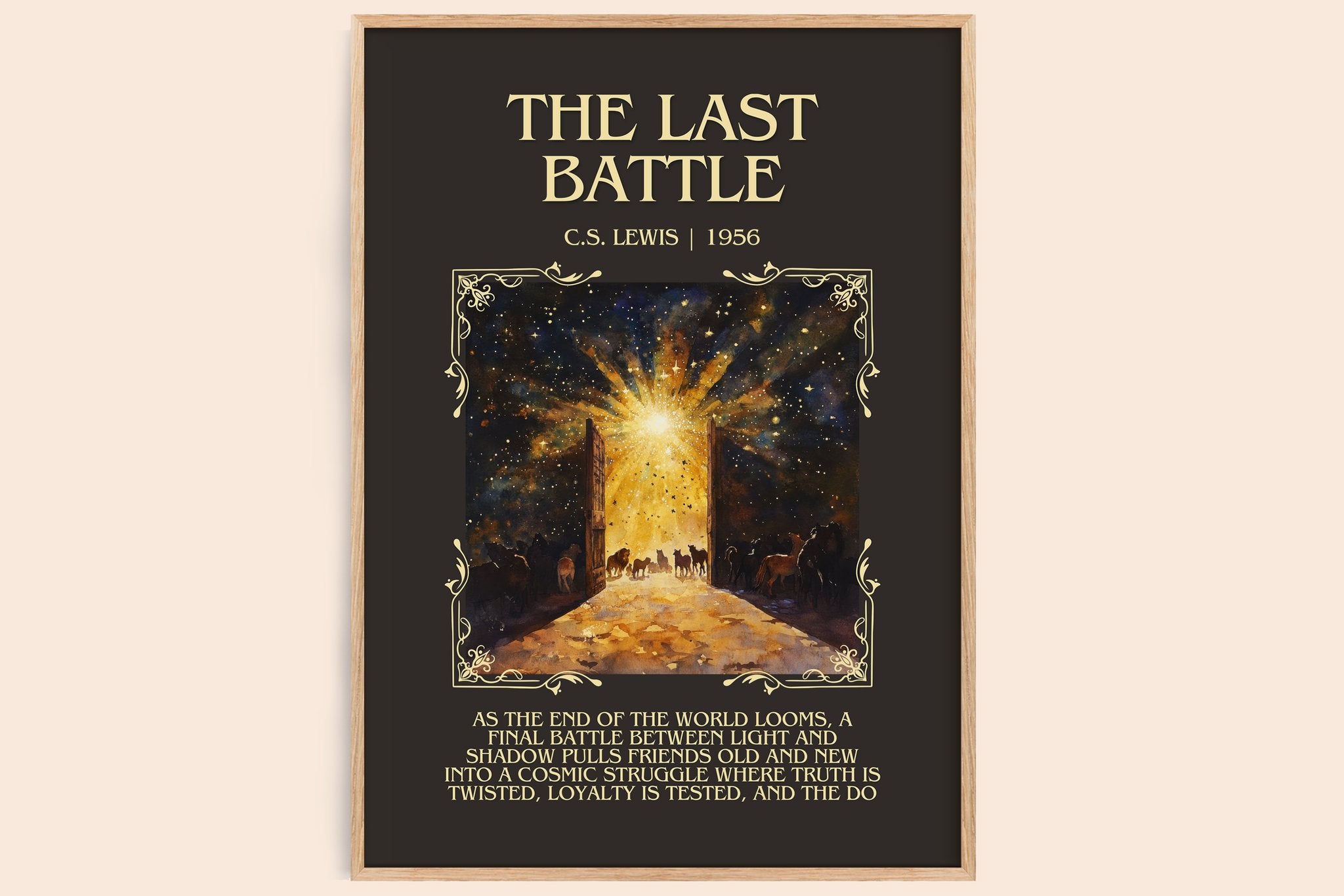 The Last Battle Minimalist Book Poster by C. S. Lewis