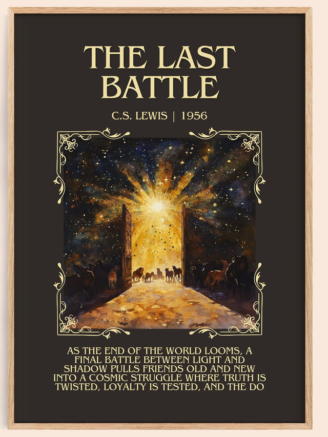 The Last Battle Minimalist Book Poster by C. S. Lewis