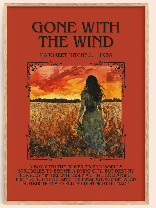 Gone with the Wind Minimalist Book Poster by Margaret Mitchell