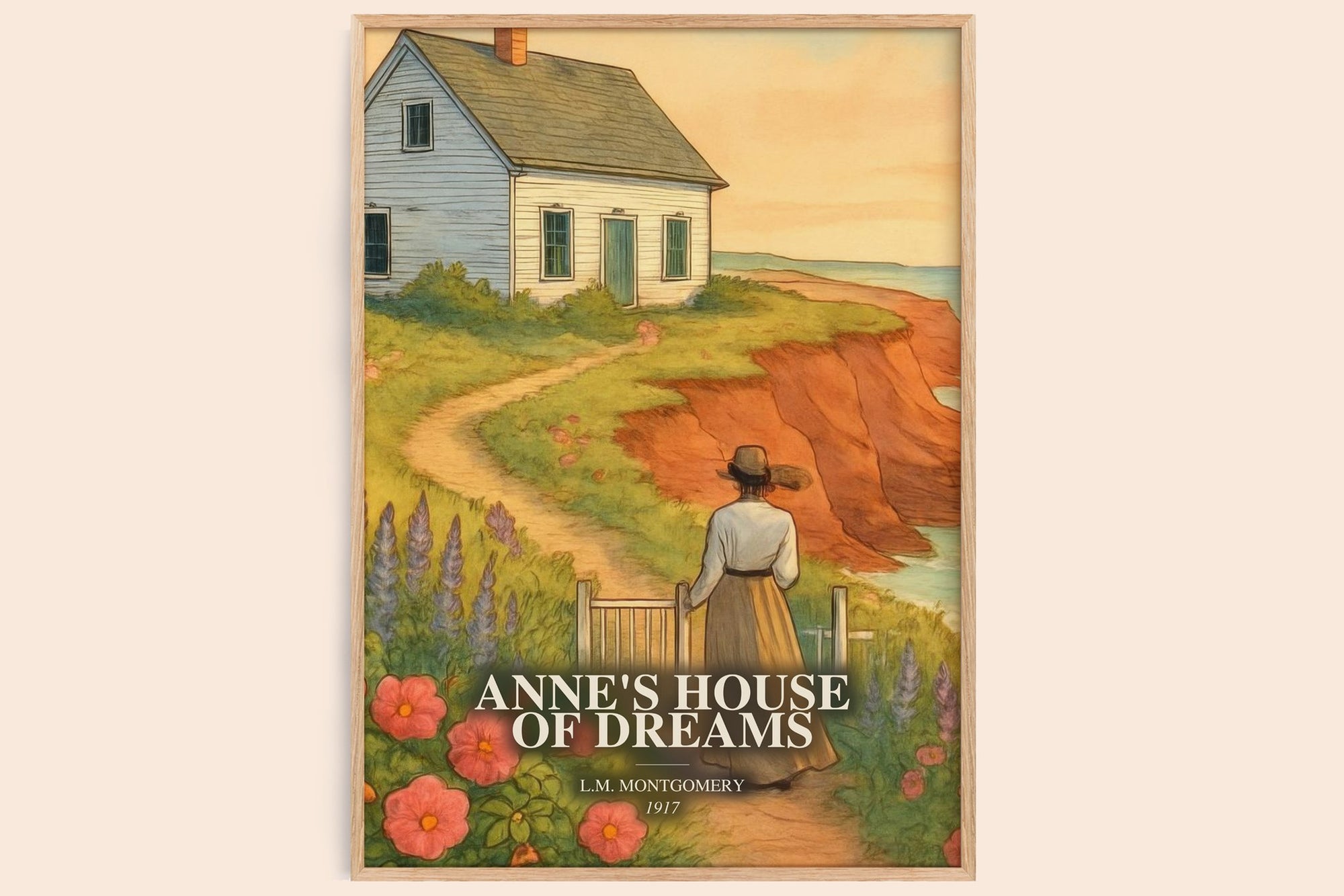 Anne'S House Of Dreams watercolour book poster by L.M. Montgomery – framed literary art print
