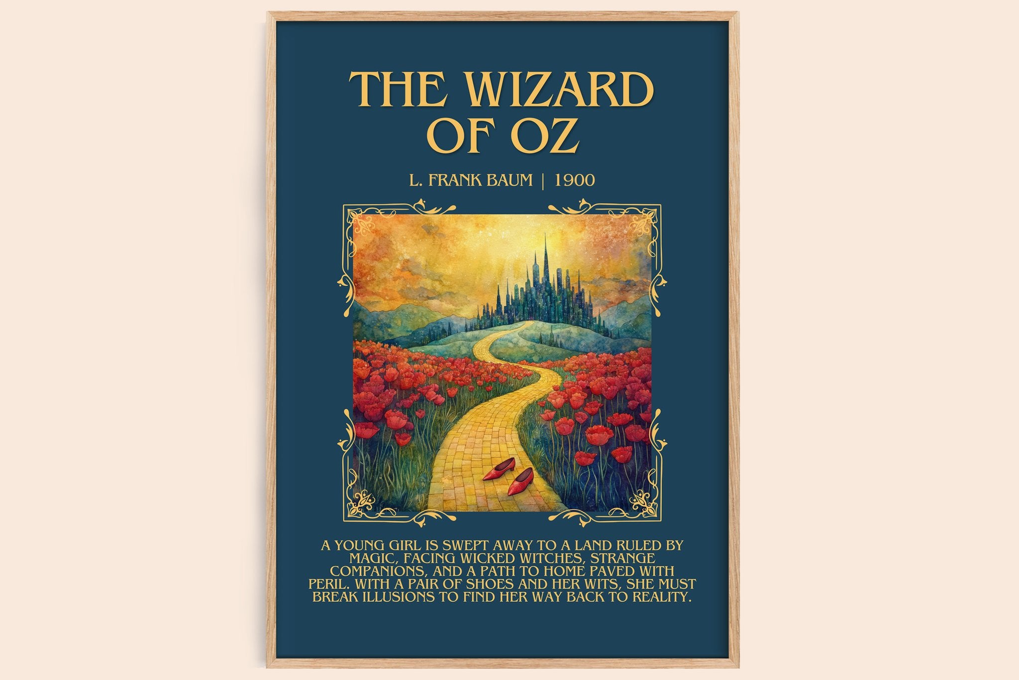 The Wizard Of Oz Minimalist Book Poster by L. Frank Baum