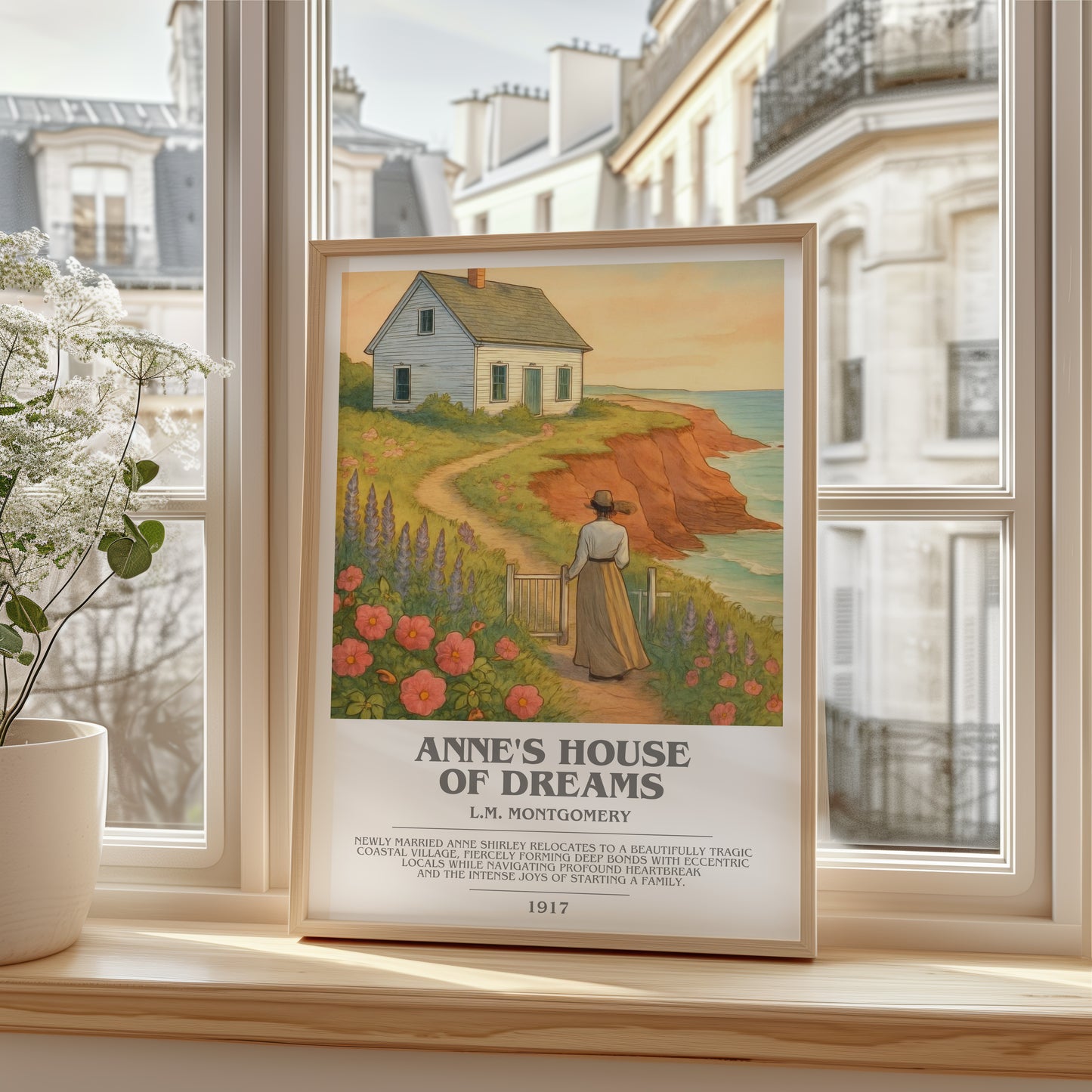 Anne's House Of Dreams bookish poster colour and style options – L.M. Montgomery book art