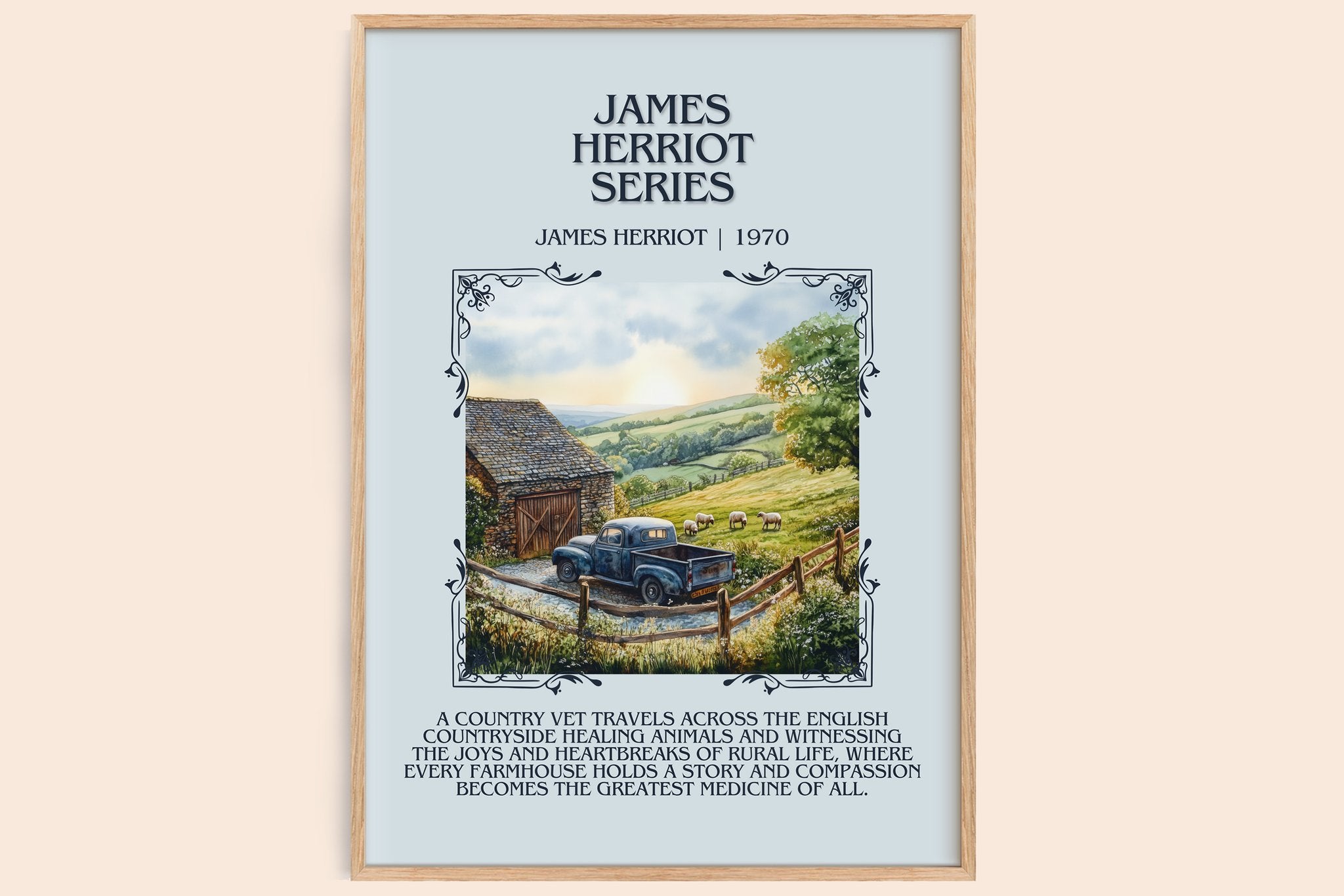 James Herriot Series Minimalist Book Poster by James Herriot