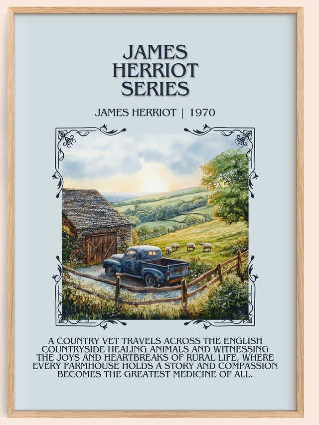 James Herriot Series Minimalist Book Poster by James Herriot