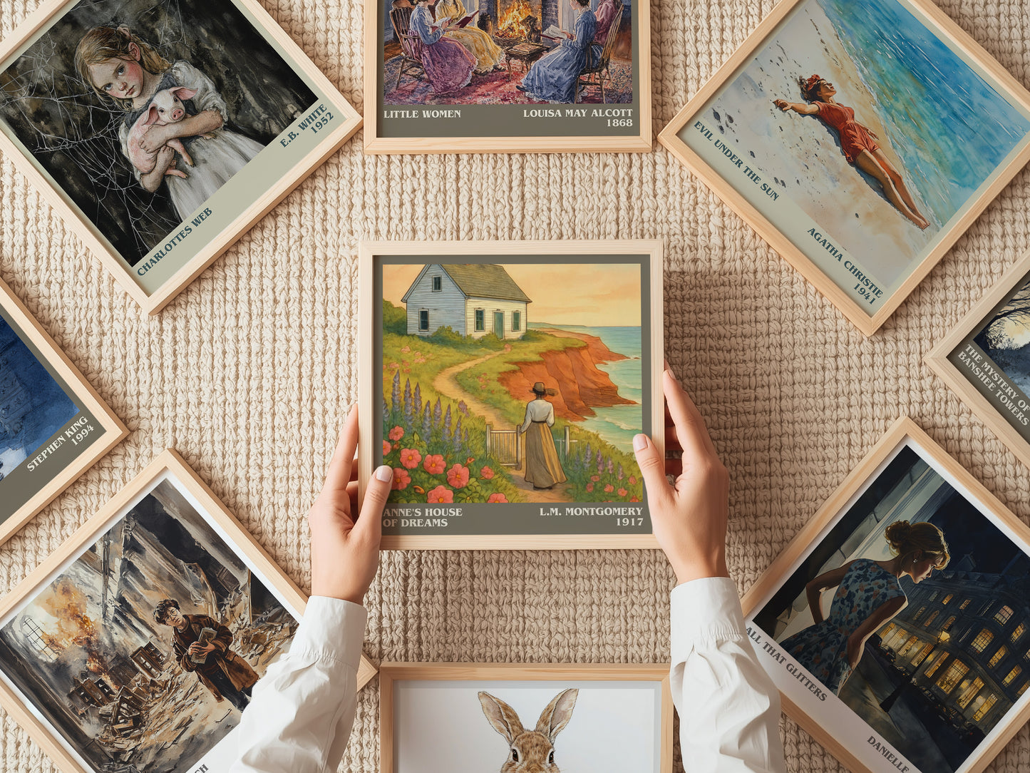 Anne's House Of Dreams literary book poster framed on wall – classic literature wall art
