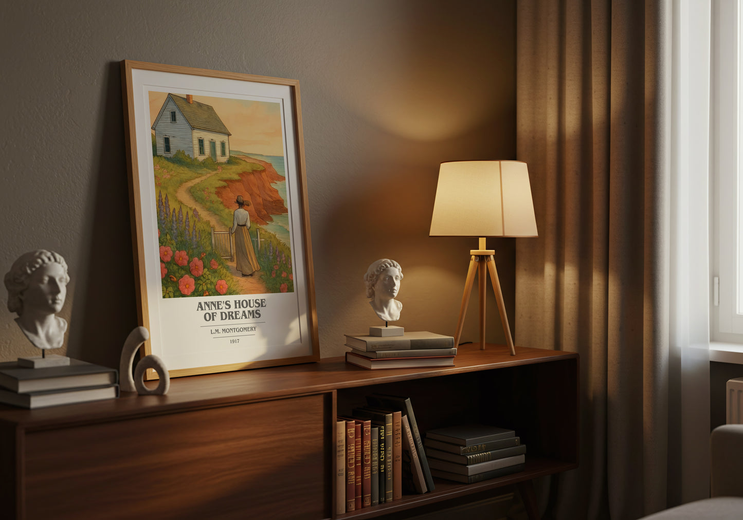 Anne's House Of Dreams book cover book poster framed on wall – classic literature wall art