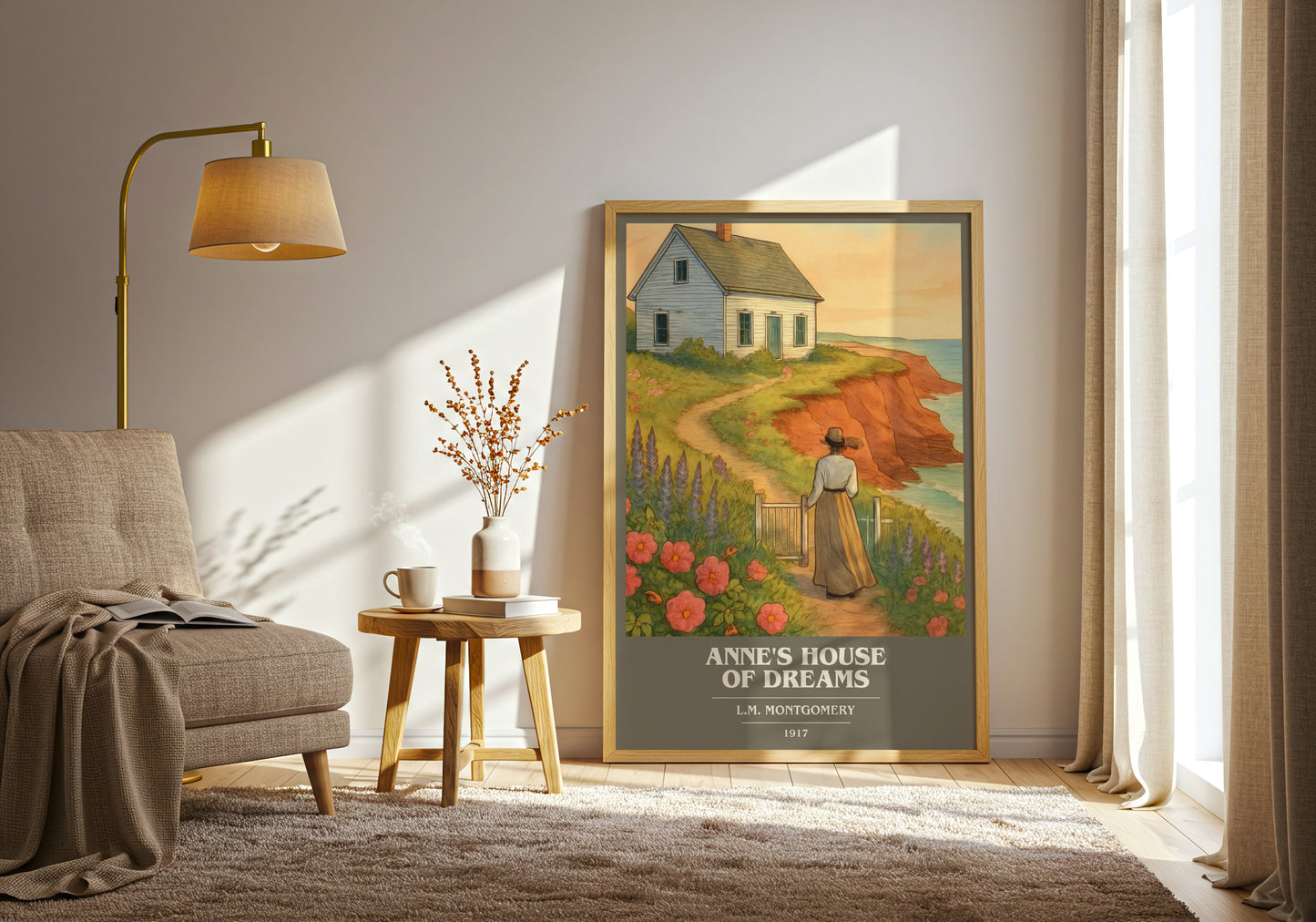 Anne's House Of Dreams book cover print on bookshelf – L.M. Montgomery fan gift