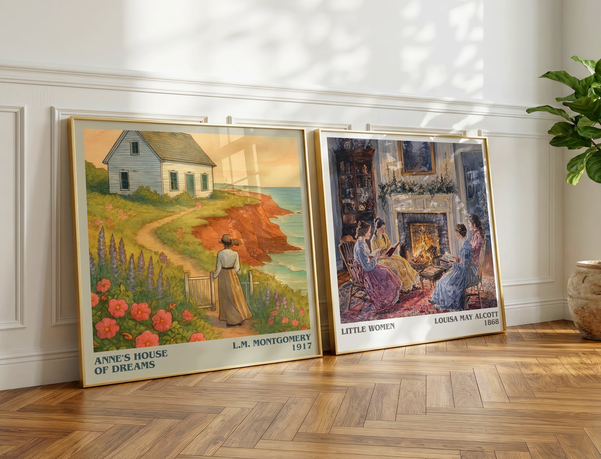 Anne's House Of Dreams literary print on bookshelf – L.M. Montgomery fan gift