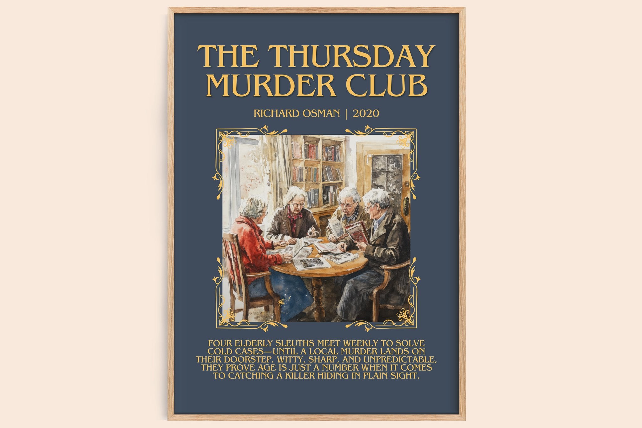 Thursday Murder Club Minimalist Book Poster by Richard Osman