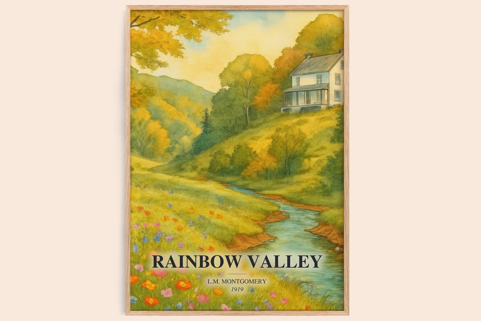 Rainbow Valley Book Watercolour Illustration by L.M. Montgomery