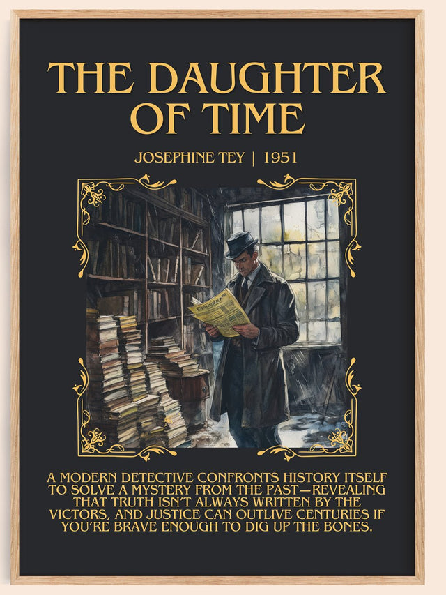 The Daughter of Time Minimalist Book Poster by Josephine Tey