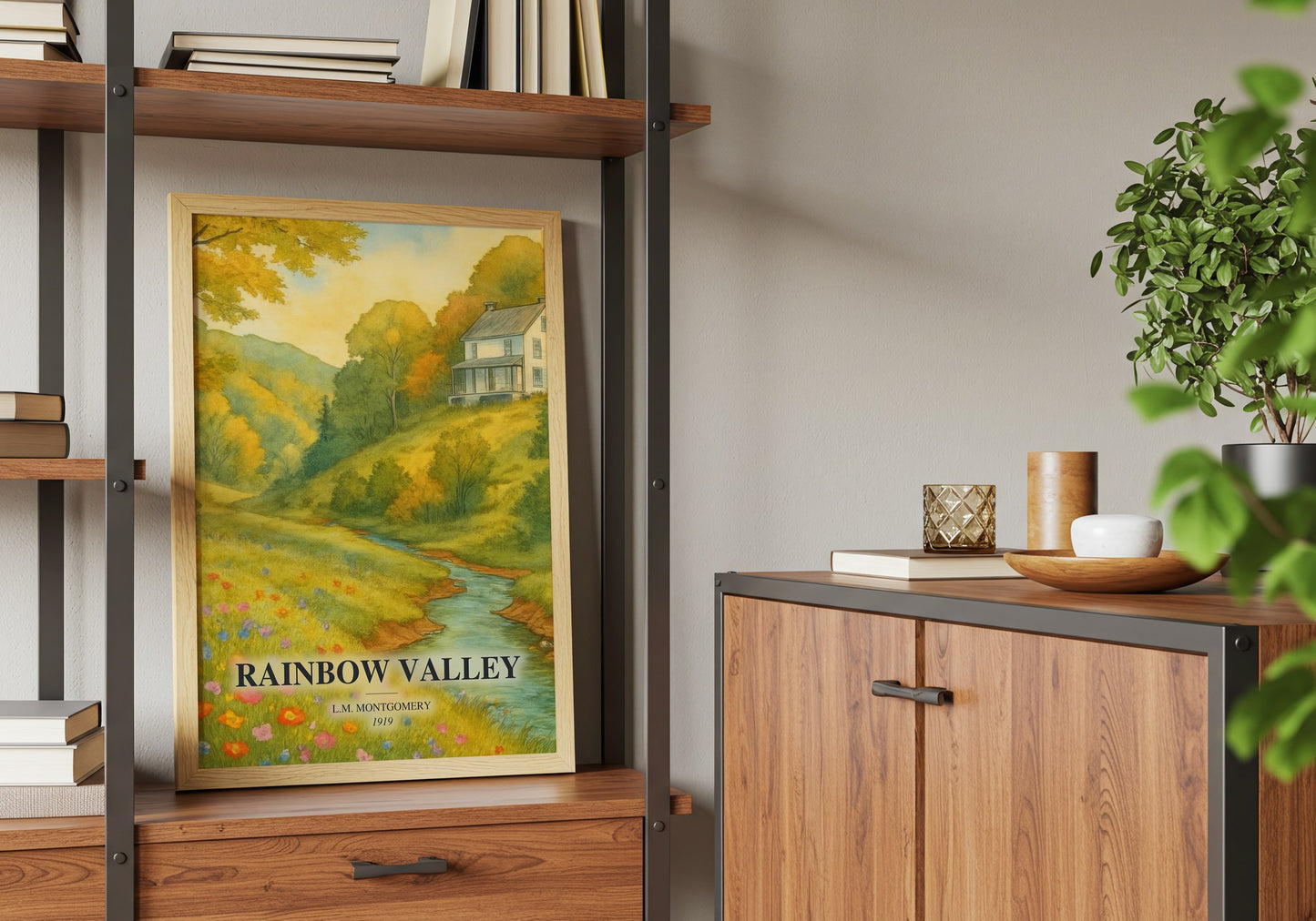 Rainbow Valley book watercolour illustration paper finish options – matte satin gloss