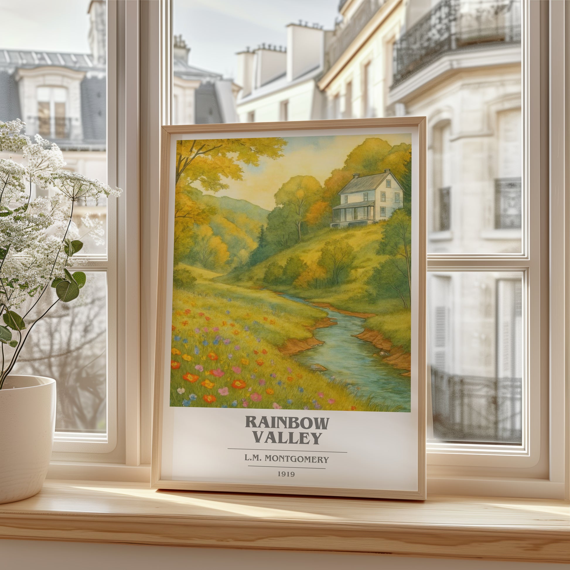 Rainbow Valley book cover poster colour and style options – L.M. Montgomery book art