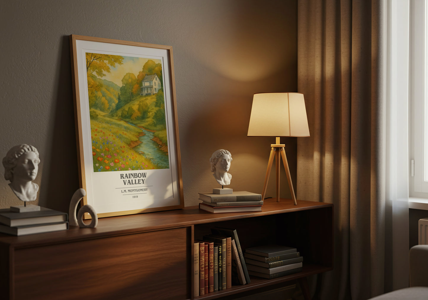 Rainbow Valley book cover book poster framed on wall – childrens wall art