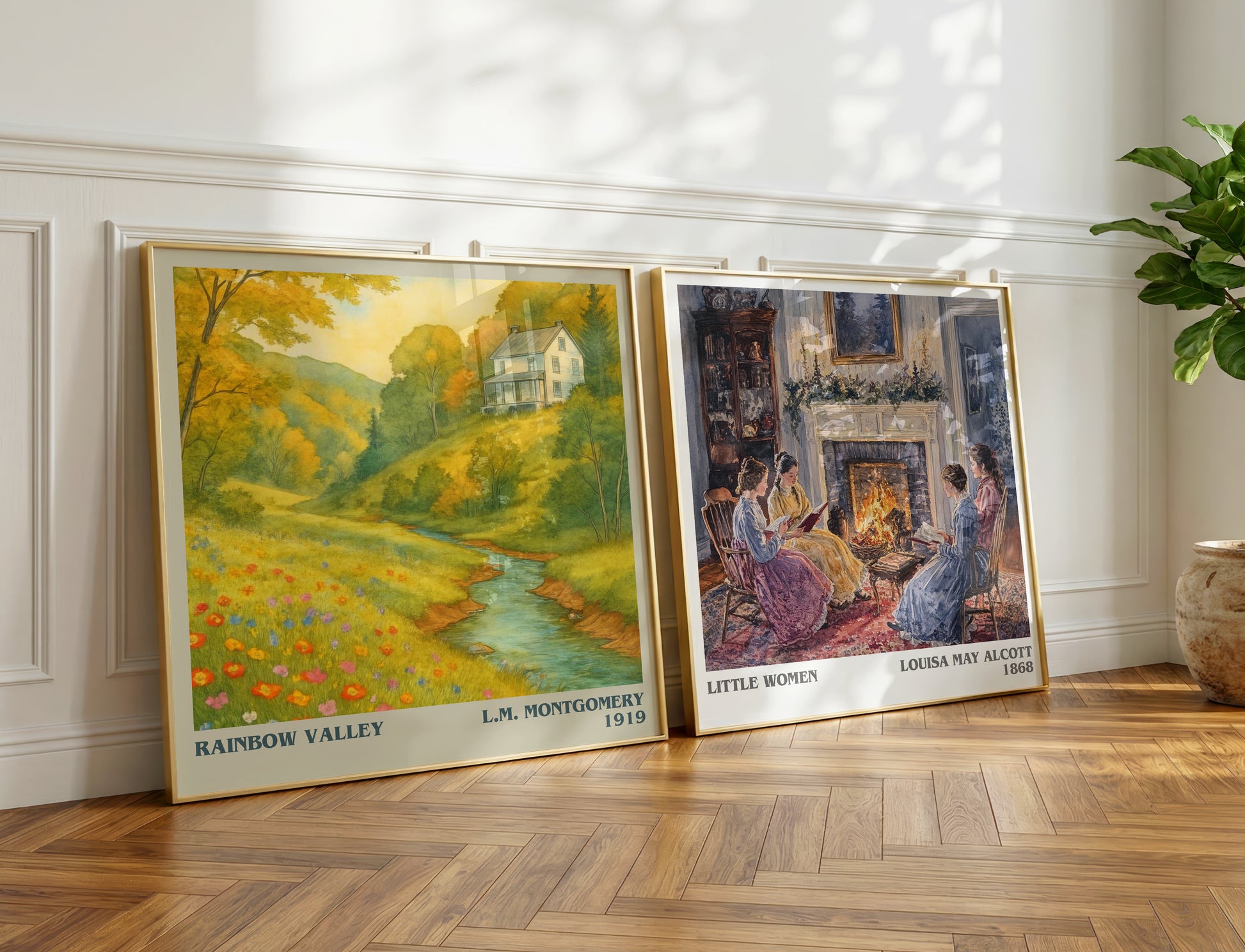Rainbow Valley literary print on bookshelf – L.M. Montgomery fan gift