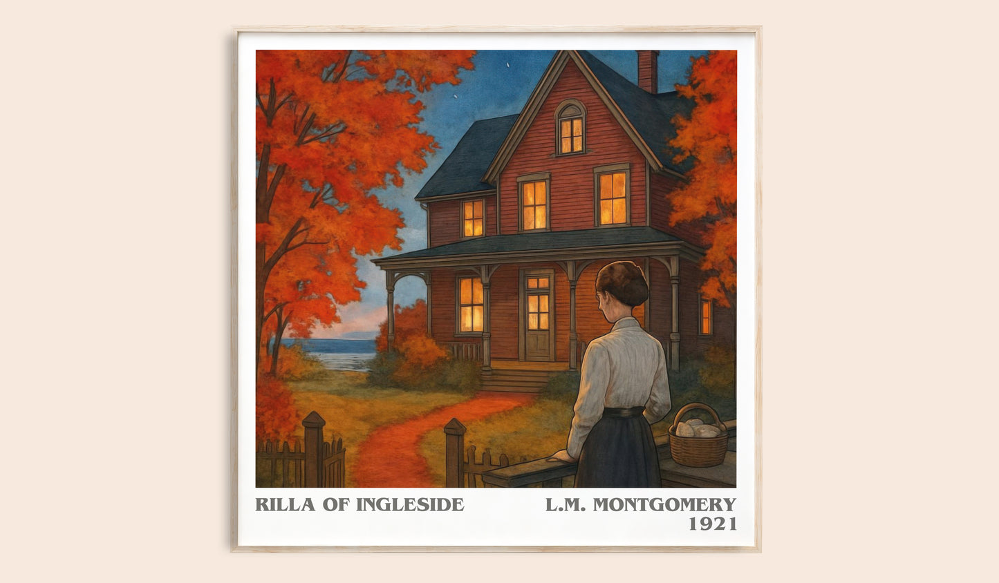 Rilla Of Ingleside literary book poster by L.M. Montgomery – framed literary art print