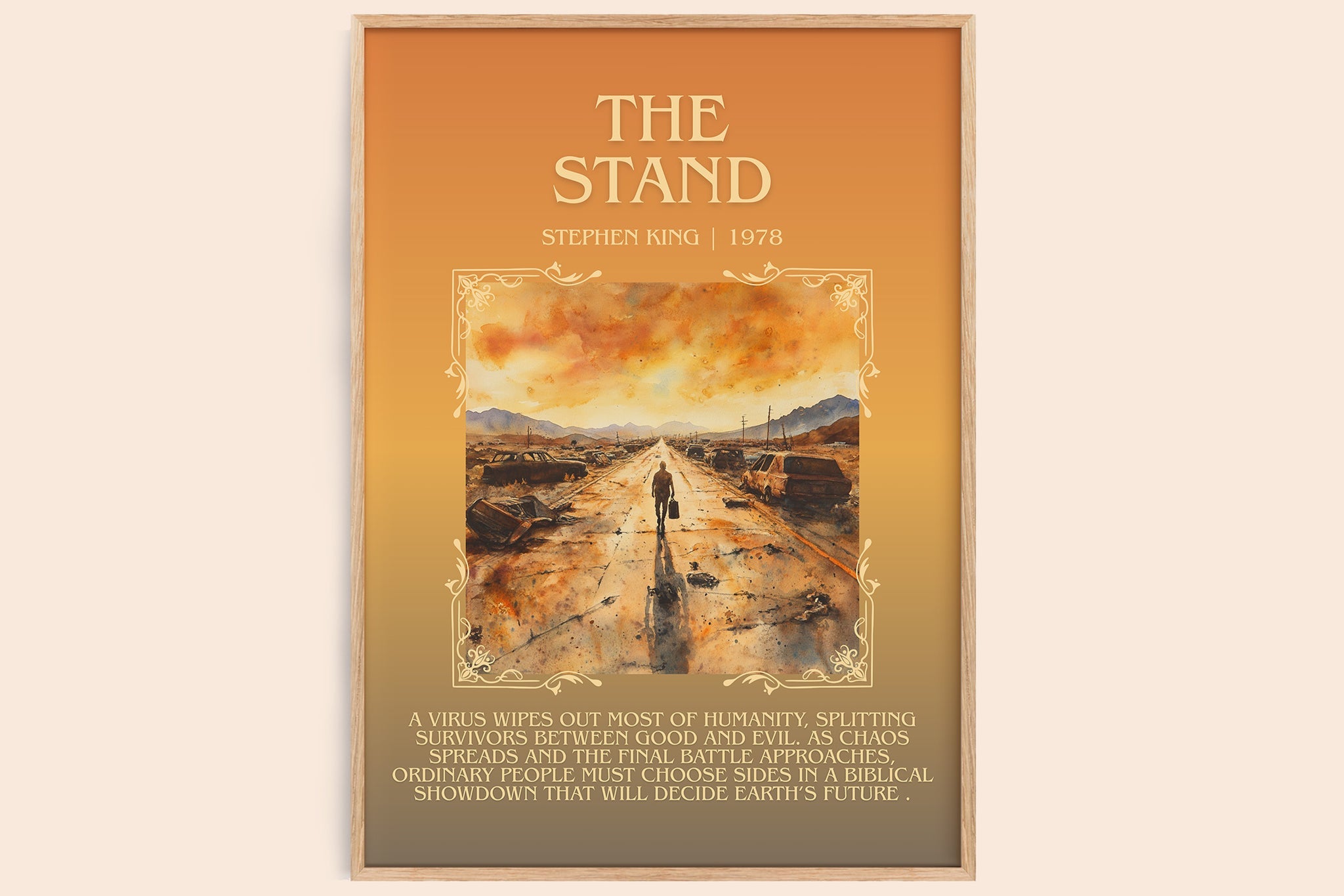 The Stand Minimalist Book Poster by Stephen King