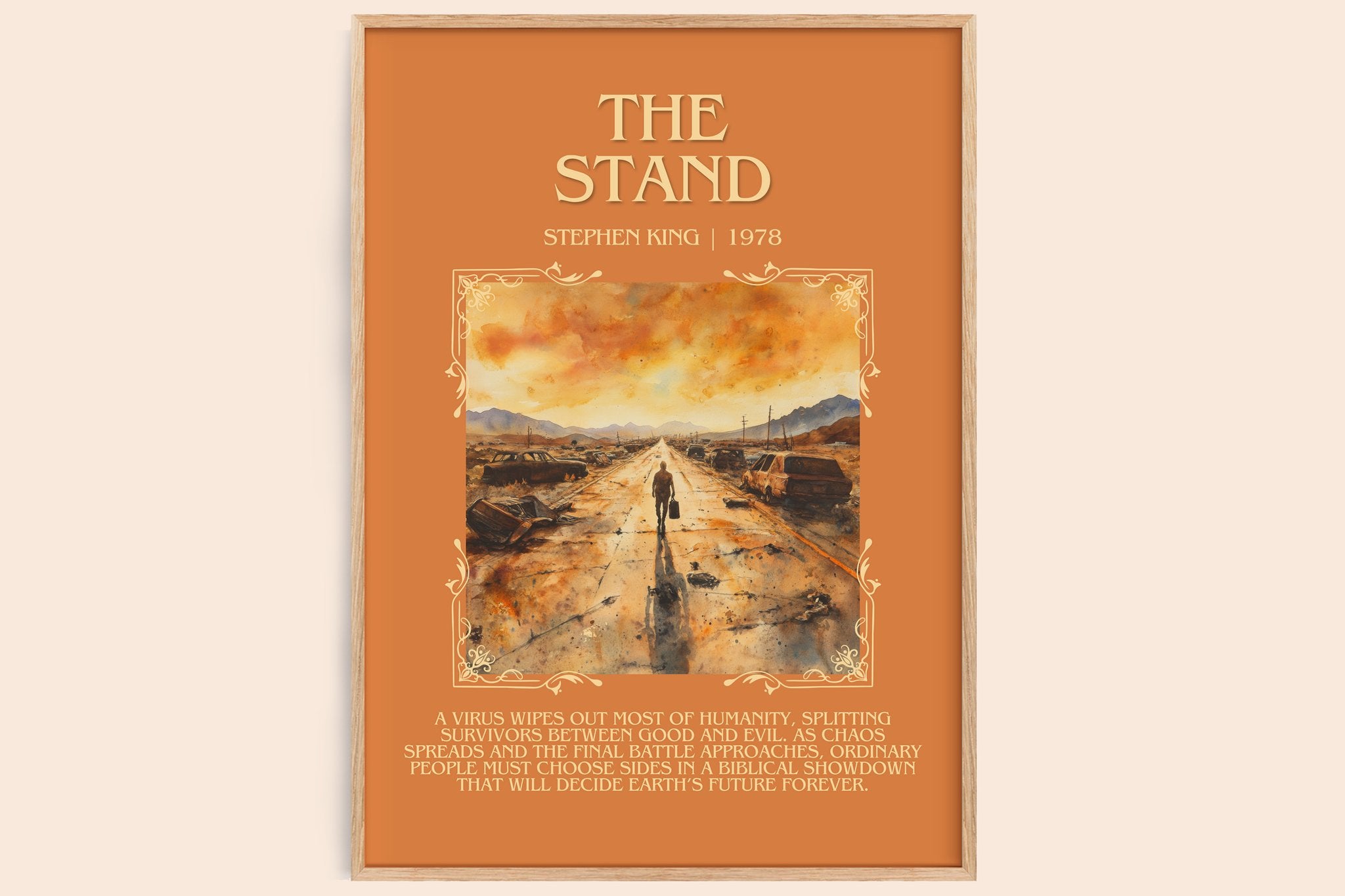 The Stand Minimalist Book Poster by Stephen King