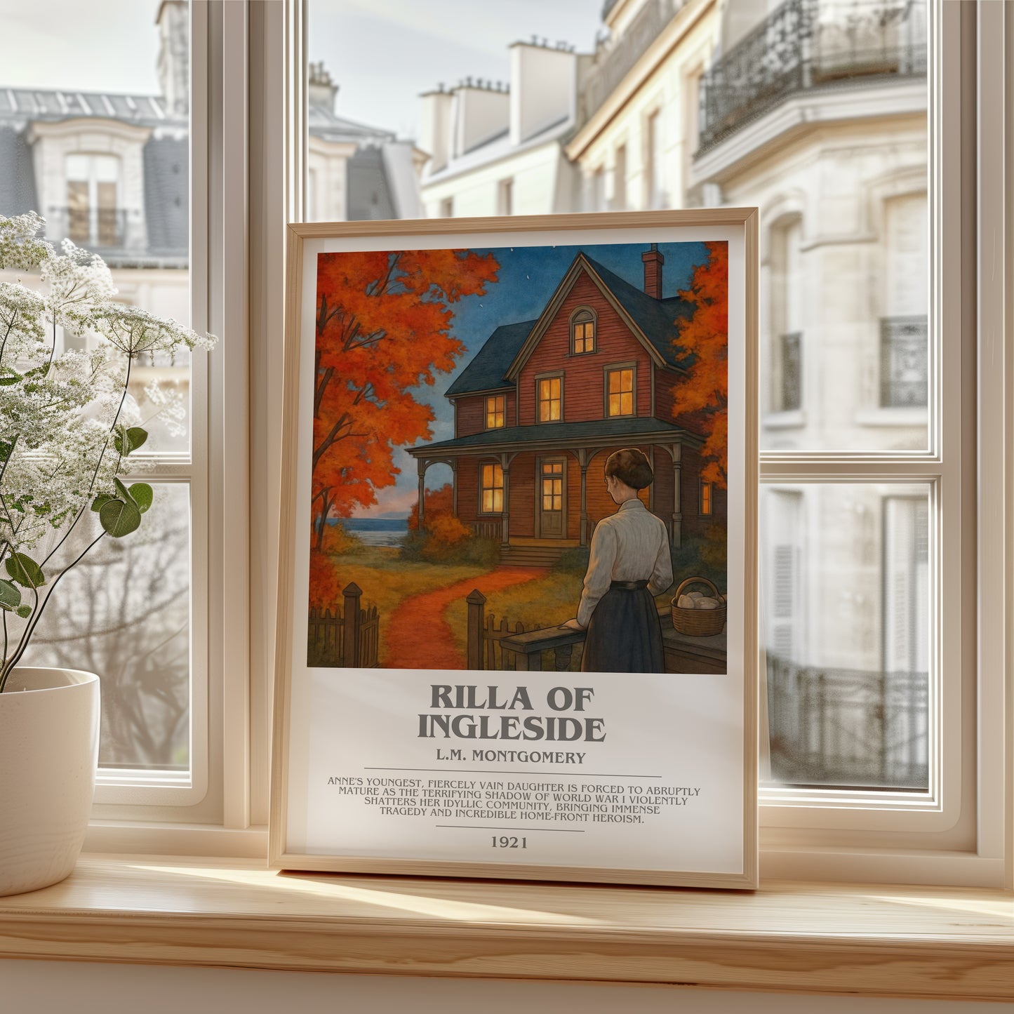 Rilla Of Ingleside bookish poster colour and style options – L.M. Montgomery book art