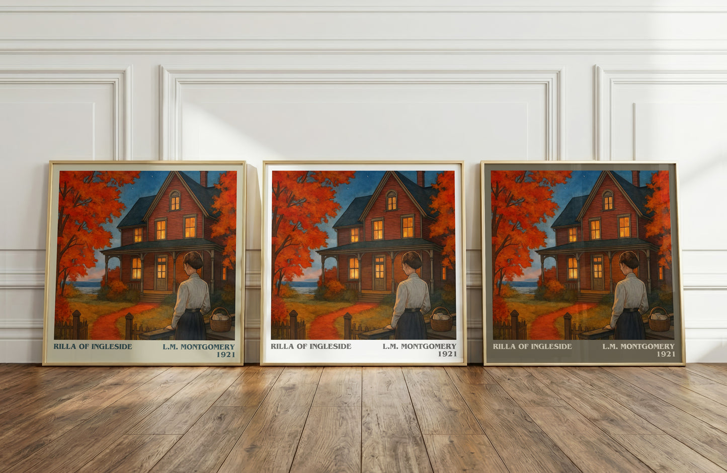 Rilla Of Ingleside literary art print colour and style options – L.M. Montgomery book art