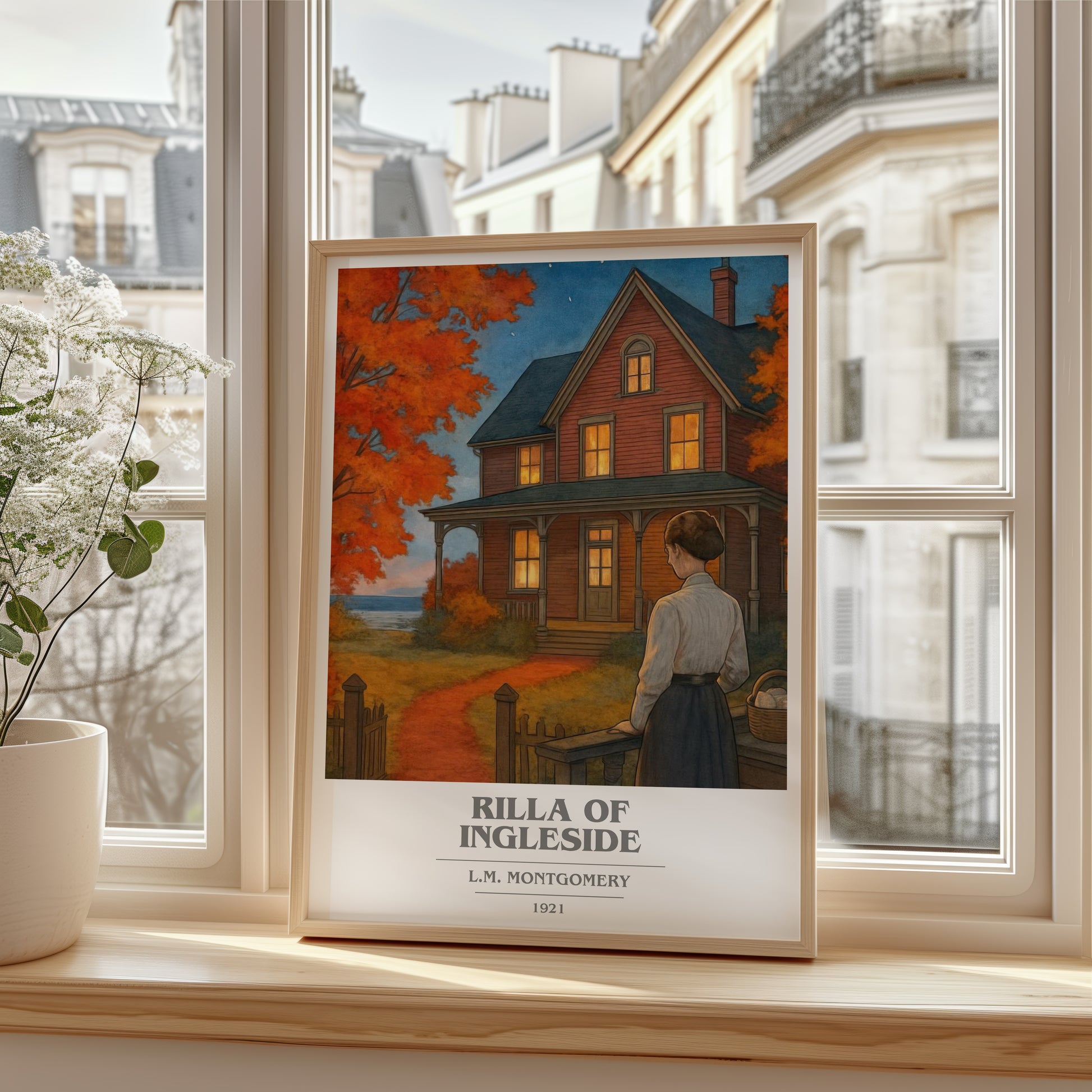 Rilla Of Ingleside book cover poster colour and style options – L.M. Montgomery book art