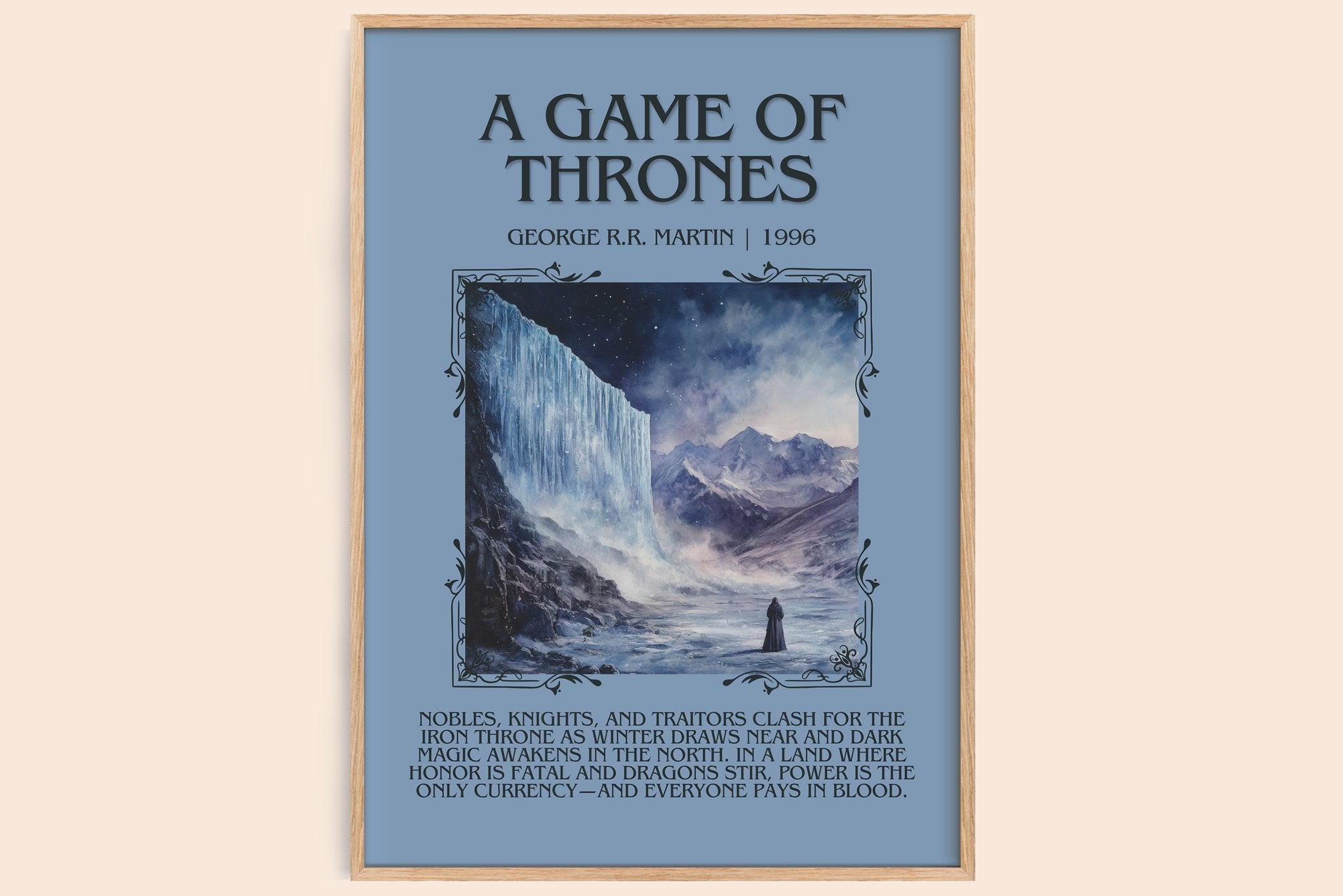 A Game Of Thrones Minimalist Book Poster by George R.R. Martin