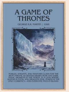 A Game Of Thrones Minimalist Book Poster by George R.R. Martin – book poster