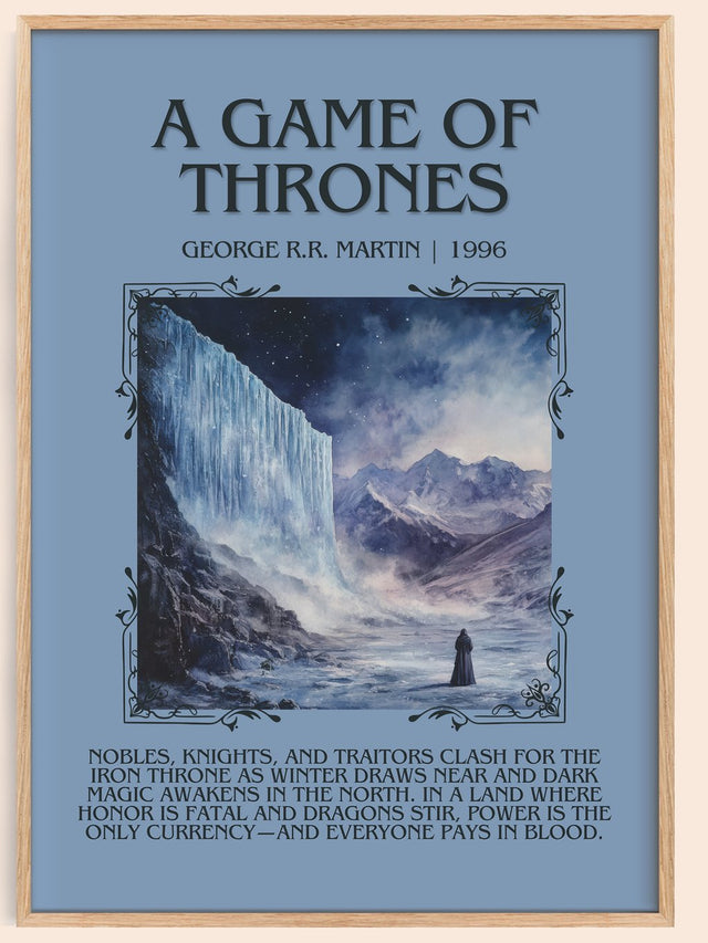 A Game Of Thrones Minimalist Book Poster by George R.R. Martin