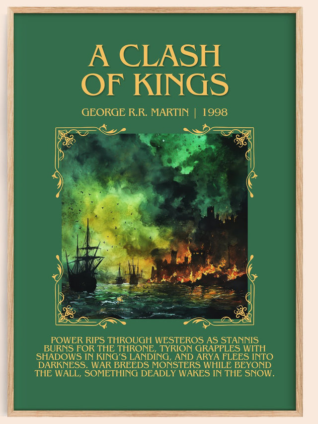 A Clash of Kings Minimalist Book Poster by George R. R. Martin