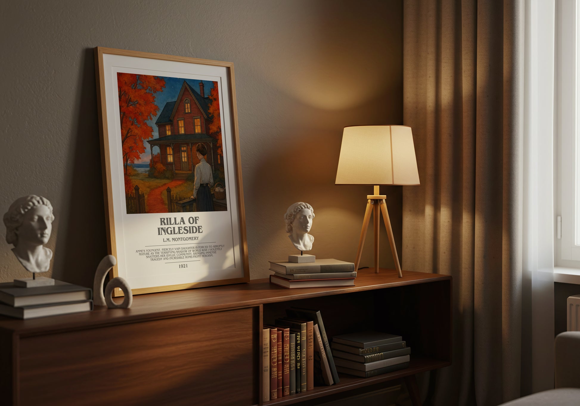 Rilla Of Ingleside bookish book poster framed on wall – childrens wall art