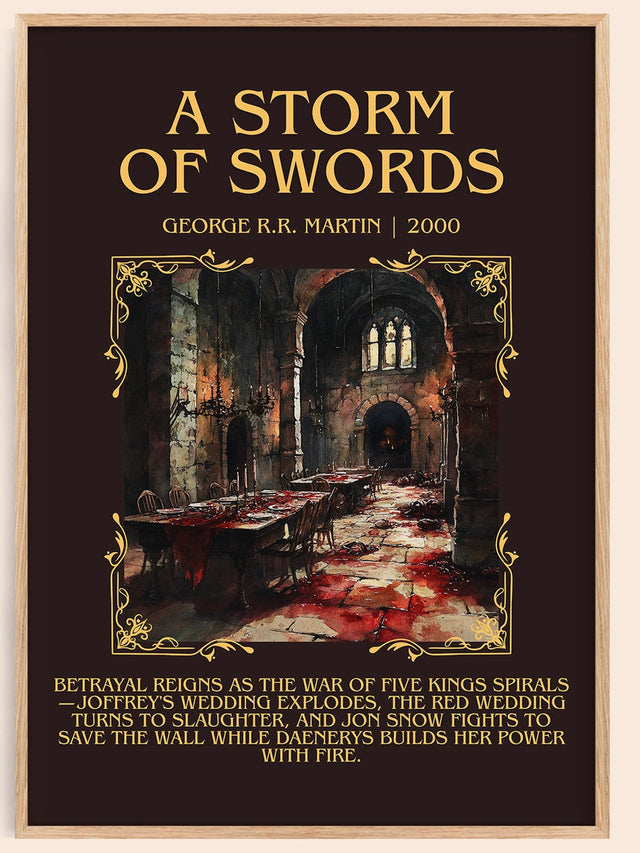 A Storm of Swords Minimalist Book Poster by George R. R. Martin