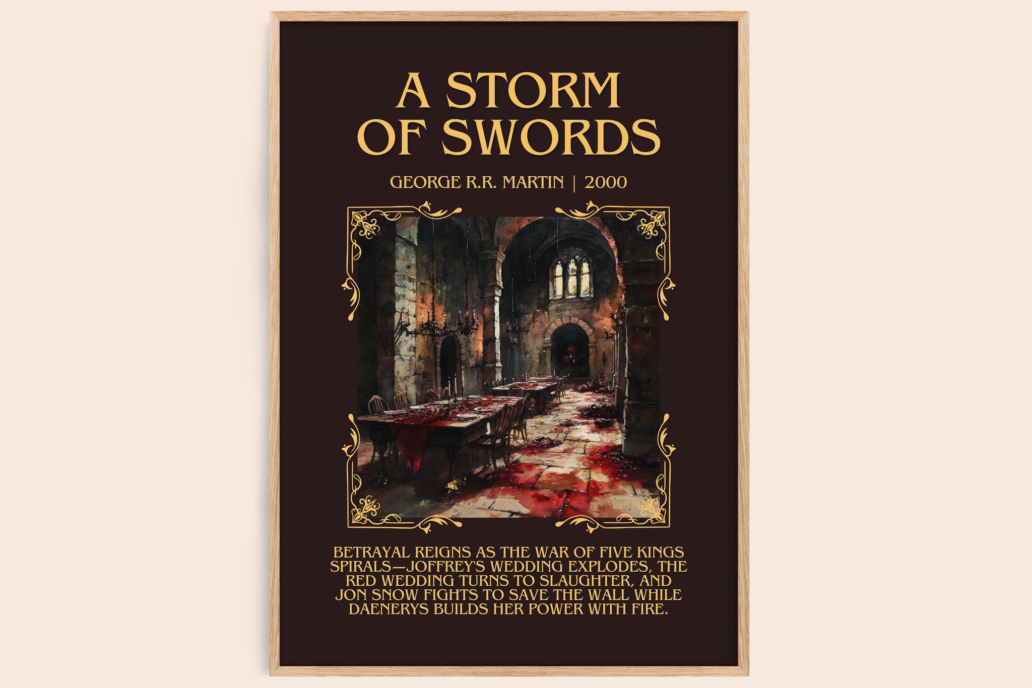 A Storm of Swords Minimalist Book Poster by George R. R. Martin
