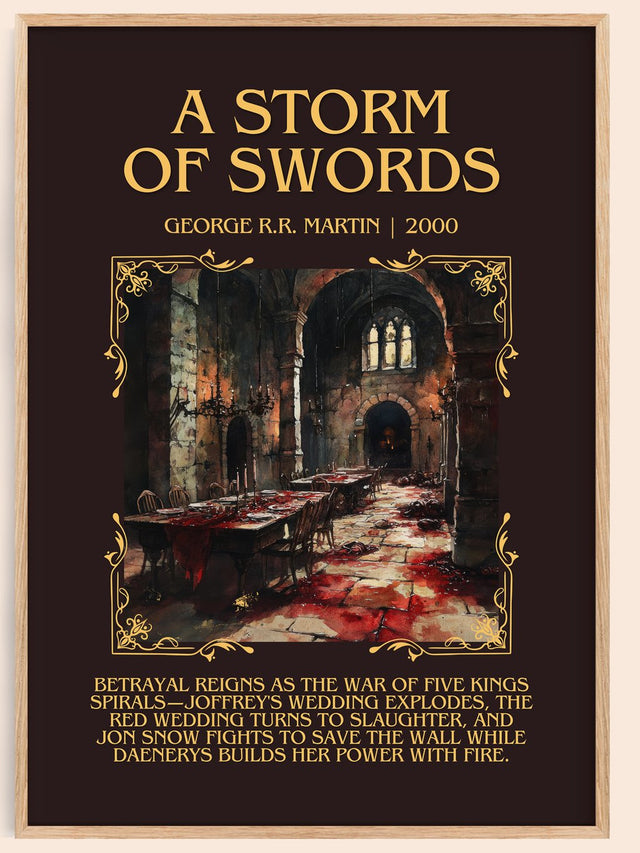 A Storm of Swords Minimalist Book Poster by George R. R. Martin
