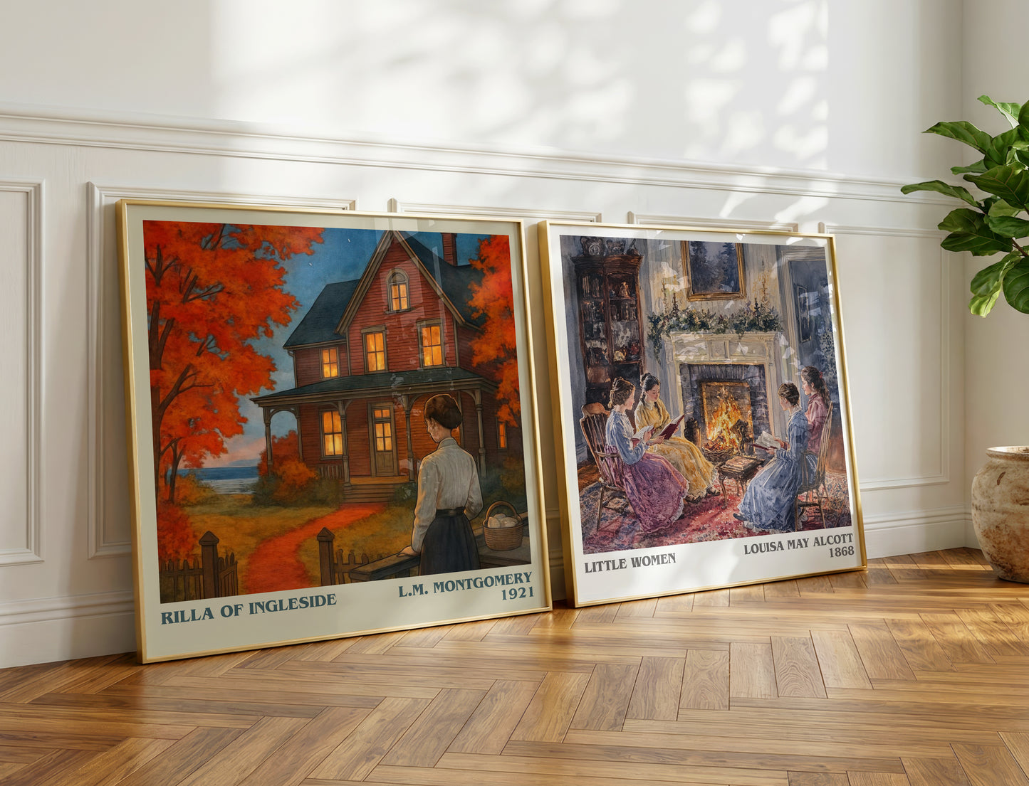 Rilla Of Ingleside literary print on bookshelf – L.M. Montgomery fan gift