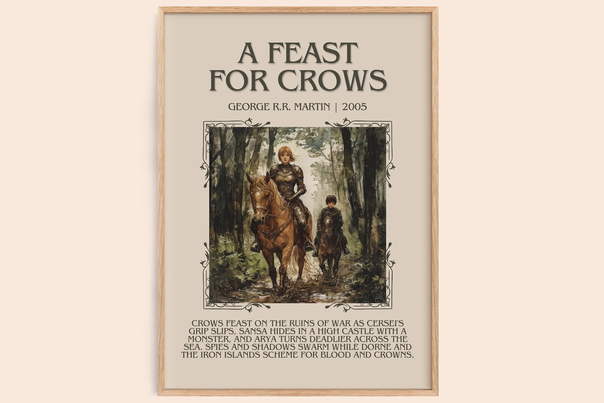 A Feast For Crows Minimalist Book Poster by George R.R. Martin