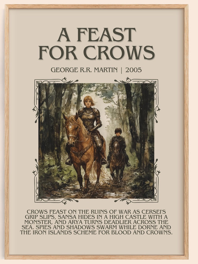 A Feast For Crows Minimalist Book Poster by George R.R. Martin