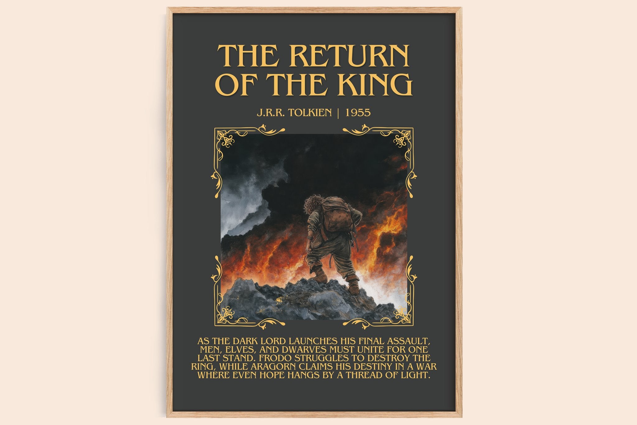 The Return Of The King Minimalist Book Poster by J.R.R. Tolkien