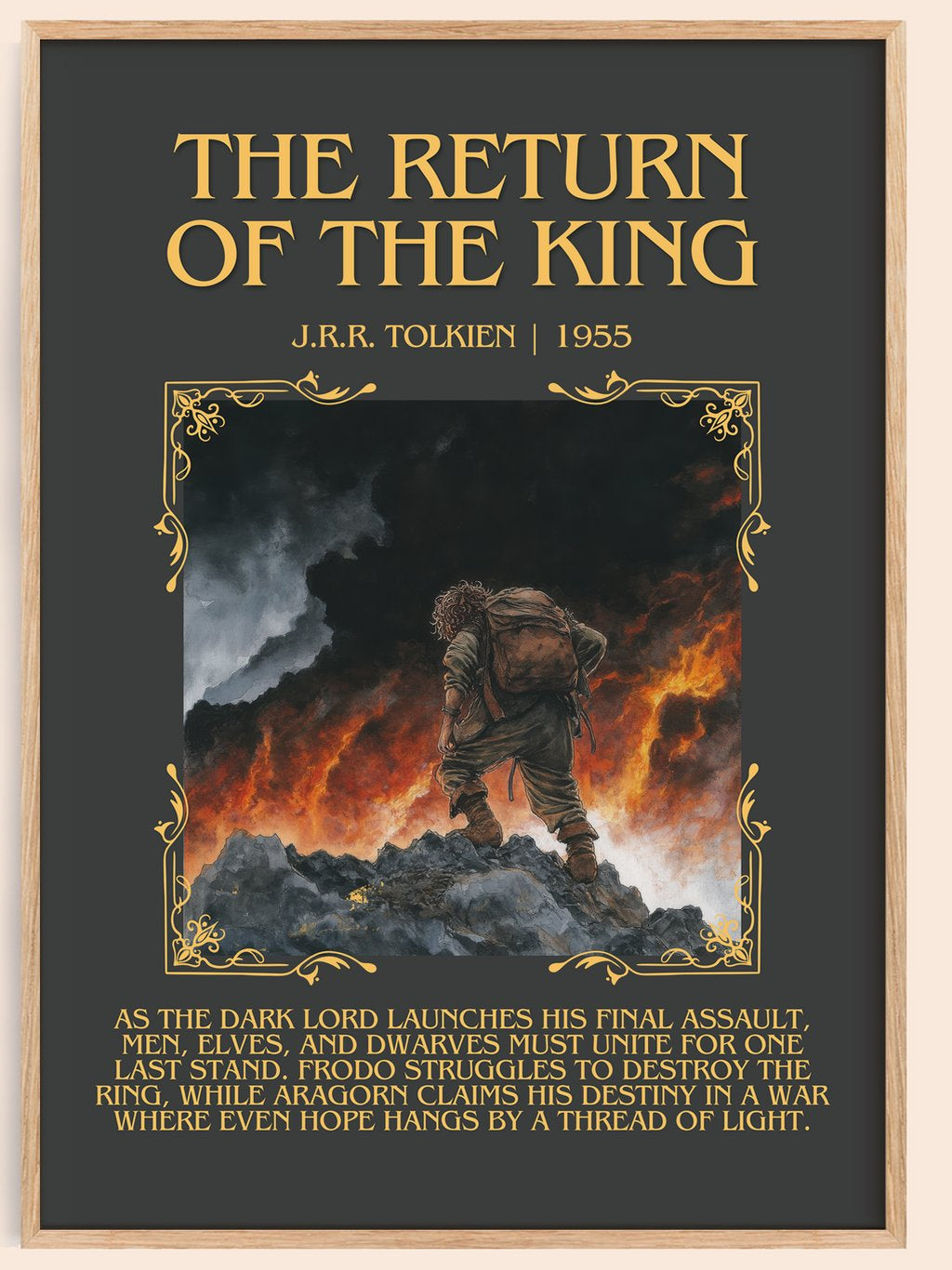 The Return Of The King Minimalist Book Poster by J.R.R. Tolkien