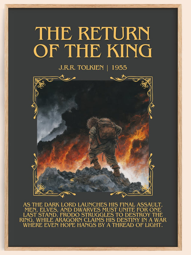 The Return Of The King Minimalist Book Poster by J.R.R. Tolkien