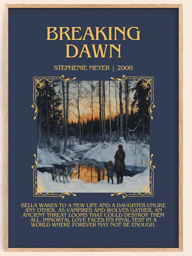 Breaking Dawn Minimalist Book Poster by Stephenie Meyer