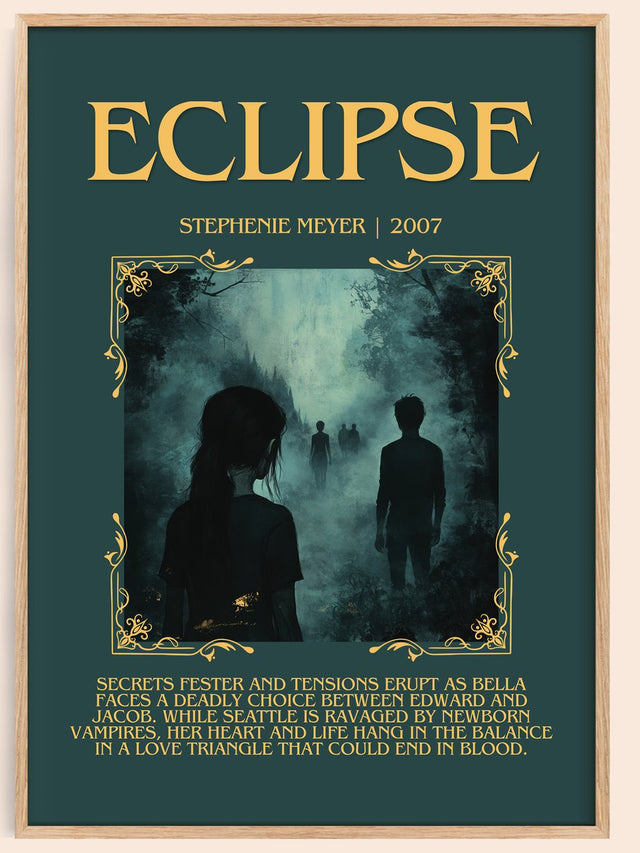Eclipse Minimalist Book Poster by Stephenie Meyer