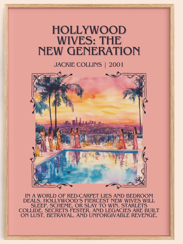 Hollywood Wives: The New Generation Minimalist Book Poster – J.