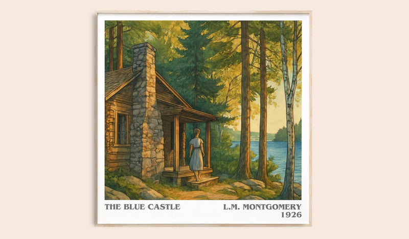 The Blue Castle Literary Art Print by L.M. Montgomery (Square style)