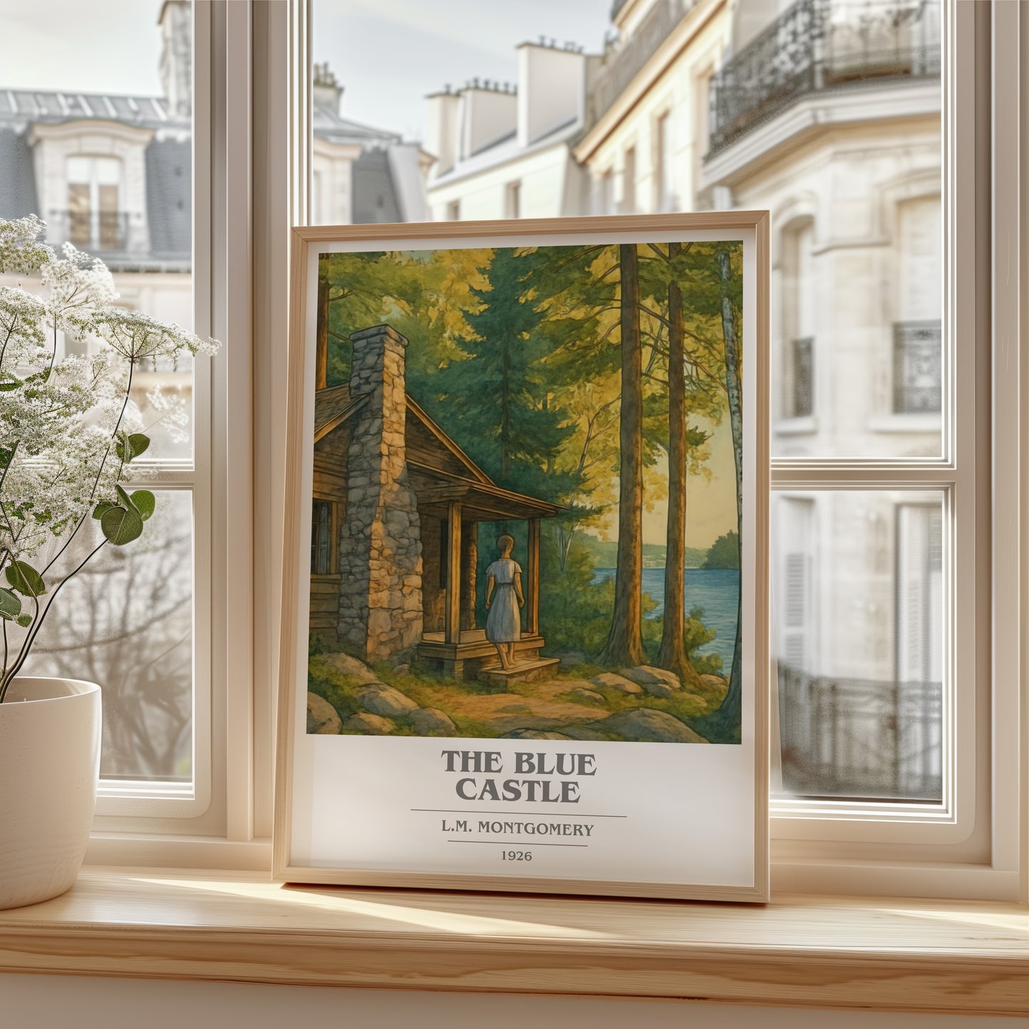 The Blue Castle book cover poster colour and style options – L.M. Montgomery book art