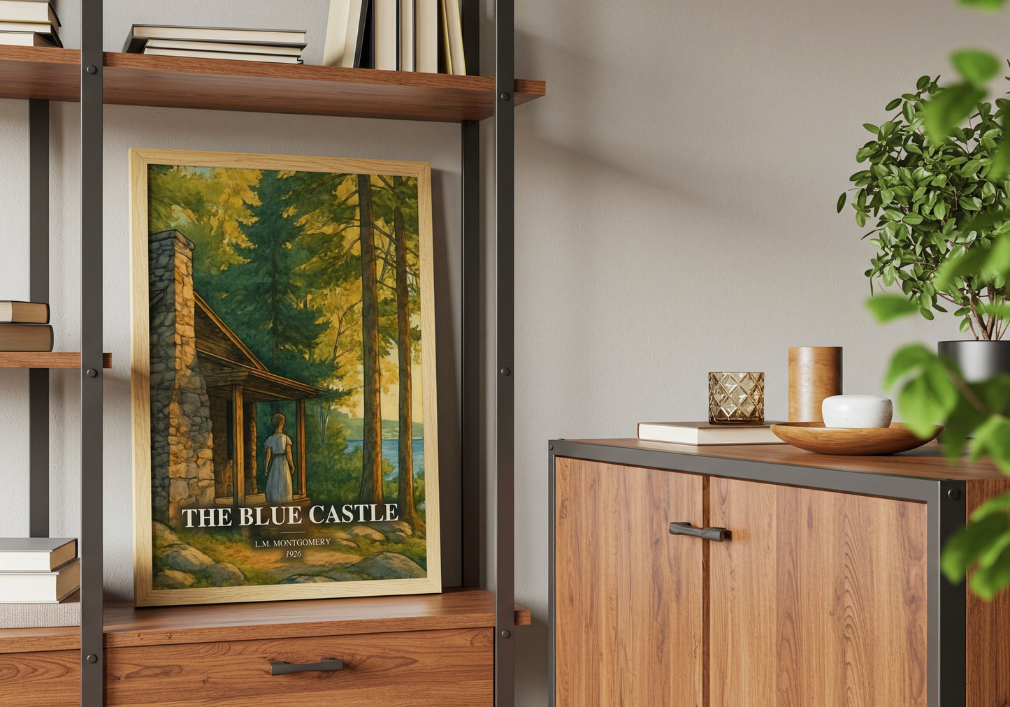 The Blue Castle book watercolour illustration paper finish options – matte satin gloss
